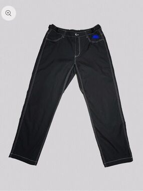 Hitorii Bouldering Pants | Black | White Contrast Stitch